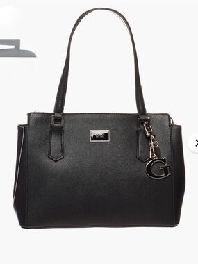 Guess Alessi Luxury Black Satchel Bag with G Charm